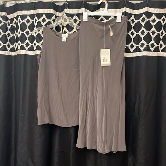Eileen Fisher Dresses & Skirts - Eileen Fischer silk petite skirt and tank set